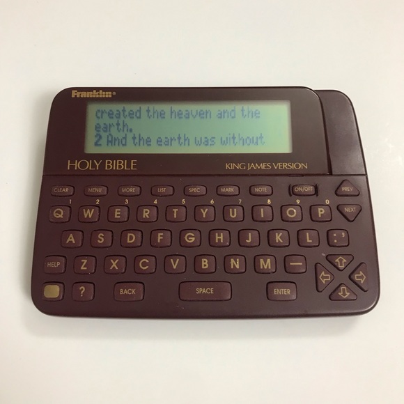 Franklin Electronic Handheld Holy Bible King James Version KJ-31 - Picture 3 of 7